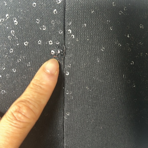 Black Ralph Lauren Evening Dress with Faux Side Slit - Picture 8 of 14